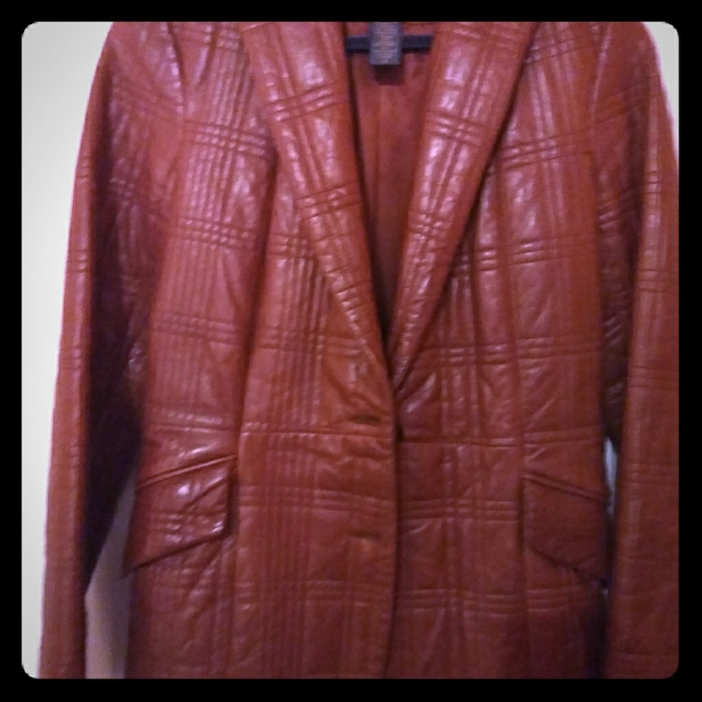 Banana Republic Leather Jacket Size Small